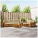 Set di divani da esterno con cuscino 6 pcs Naturale e Beige - Foto miniatura 2