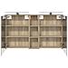 Set di Armadi da Bagno con lo scaffale 3 pcs 120 x 14,5 x 70 cm - Foto miniatura 7