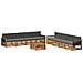 Set di divani da esterno con cuscino 9 pcs Naturale e Antracite - Foto miniatura 1