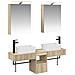 Set di Armadi da Bagno 5 pcs Rovere Sonoma 50 x 14,5 x 70 cm - Foto miniatura 1