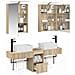 Set di Armadi da Bagno 5 pcs Rovere Sonoma 50 x 14,5 x 70 cm - Foto miniatura 3