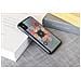Custodia Per Iphone Xs /s, Nera Con Motivo Floreale - Foto miniatura 3