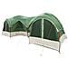 Tenda familiare con telo da pioggia resistente all'acqua Verde - Foto miniatura 3