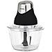 Mini Tritatutto elettrico Nero LEO8 Ciotola di vetro graduata resistente 1L Lame in acciaio inox, coperchio per conservazione - Foto miniatura 6