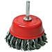 244983 Spazzola Rotante A Tazza In Acciaio A Filo Ritorto 75 Mm - Foto miniatura 1