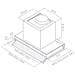 Cappa da Incasso BOXIN IX / A / 120 da 120 cm Colore Inox - Foto miniatura 4