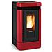 Stufa a Pellet Lucia Potenza Termica 12.1 kW 347 m3 Riscaldabili Colore Bordeaux - Foto miniatura 1