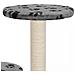 Albero Per Gatti E Tiragraffi Sisal 60 Cm Zampe Stampate Grigio - Foto miniatura 6