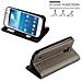 Custodia Compatibile Con Samsung Galaxy S4 In Bruno Pietra - Coperchio Protettivo Con Chiusura Magnetica, Funzione Stand E 2 Finestre Di Visualizzazione - Foto miniatura 7