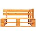 Divano Da Giardino A Pallet E Cuscini Sabbia In Legno Di Pino - Foto miniatura 4