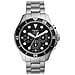 Fs5725 C Uomo 46mm Acciaio Silver Acciaio Nero Silver Quarzo Cronografo 10atm - Foto miniatura 2