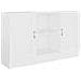 Credenza Bianca 120x30,5x70 cm in Legno Multistrato - Foto miniatura 2