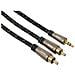 3m 2 x RCA - 3.5mm m / m 3m 2 x RCA 3.5mm Marrone cavo audio - Foto miniatura 1