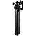 Hama Mini Treppiedi Con Gambe A Snodo Per Smartphone, Gopro E Fotocamera, 27 Cm, Nero (hama Flexpro 3-in-1 Camera/phone/ - Foto miniatura 2