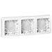 Placca Da Superficie 3 Postazioni Oteo 086093 Bianco 207x72 Mm - Foto miniatura 1