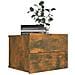 Comodino Rovere Fumo 40x30x30 Cm Legno Multistrato - Foto miniatura 2