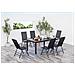 Tavolo Da Giardino E 6 Sedie In Alluminio Grigio Ravenne - Foto miniatura 5