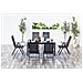Tavolo Da Giardino E 6 Sedie In Alluminio Grigio Ravenne - Foto miniatura 8