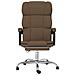 Poltrona Da Ufficio Reclinabile Marrone In Tessuto - Foto miniatura 3