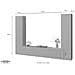 Parete Attrezzata Giordano, Set Salotto Porta Tv A 3 Ante, Mobile Soggiorno Multiuso, 100% Made In Italy, Cm 260x30h180, Antracite - Foto miniatura 3