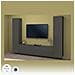 Parete Attrezzata Giordano, Set Salotto Porta Tv A 3 Ante, Mobile Soggiorno Multiuso, 100% Made In Italy, Cm 260x30h180, Antracite - Foto miniatura 4
