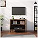 Mobile Tv Con Ante Rovere Marrone 60x35x45 Cm Legno Multistrato - Foto miniatura 3