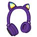 Cuffie Funny Led BT + Microfono Purple - Foto miniatura 1