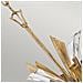 Lampadario Industrial Nordico Vida Acciaio Oro Brunito Grande 13 Luci E14 - Foto miniatura 3