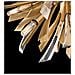 Lampadario Industrial Nordico Vida Acciaio Oro Brunito Grande 13 Luci E14 - Foto miniatura 4