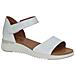 White Nappa Casual Open Sandals Sandali Pelle Scarpe Donna Bianco Eu 36, 9-28706-20-102 - Foto miniatura 2