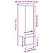Credenza Alta Rovere Artigianale 29,5x34x119,5 cm in Truciolato - Foto miniatura 2