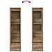 Credenza Alta Rovere Artigianale 29,5x34x119,5 cm in Truciolato - Foto miniatura 3