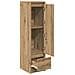 Credenza Alta Rovere Artigianale 29,5x34x119,5 cm in Truciolato - Foto miniatura 5