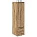 Credenza Alta Rovere Artigianale 29,5x34x119,5 cm in Truciolato - Foto miniatura 7