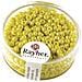 17 Grammi - Perline In Vetro Rotonde Opache Lustrate Foro Ø2,6mm - Colore Giallo Senape - Foto miniatura 1