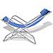Sedie A Sdraio Reclinabili 2 Pz In Acciaio Blu - Foto miniatura 3