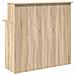 Banco Reception Rovere Sonoma 100x50x103,5 cm Legno Multistrato - Foto miniatura 7