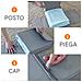 Set 3 Organizer Pieghevoli Da Armadio 33x33x10 Cm Contenitori Salvaspazio - Foto miniatura 3
