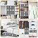 Set 3 Organizer Pieghevoli Da Armadio 33x33x10 Cm Contenitori Salvaspazio - Foto miniatura 5