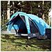 Tenda da Campeggio a Cabina per 4 Persone Blu Impermeabile - Foto miniatura 1