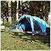 Tenda da Campeggio a Cabina per 4 Persone Blu Impermeabile - Foto miniatura 3