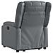 Poltrona Alzapersona Reclinabile Grigio in Similpelle - Foto miniatura 5