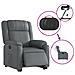 Poltrona Alzapersona Reclinabile Grigio in Similpelle - Foto miniatura 6