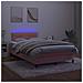Letto a Molle con Materasso e LED Rosa 120x190 cm in Velluto - Foto miniatura 4