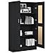 2 Armadi per Libri Rovere Nero 165x30,5x150 cm in Legno Ingegnerizzato - Foto miniatura 3