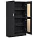 2 Armadi per Libri Rovere Nero 165x30,5x150 cm in Legno Ingegnerizzato - Foto miniatura 5