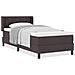 Letto box spring con materasso Marrone Scuro 90 x 200 cm - Foto miniatura 4