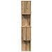 Libreria 4 Ripiani Rovere Artigianale 70x24x129 cm Truciolato - Foto miniatura 6