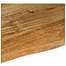 Piano Tavolo Bordi Vivi 80x80x3,8 cm in Legno Massello di Mango - Foto miniatura 7