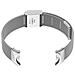 Cinturino In Metallo Compatibile Con Xiaomi Mi Band 8/9/10 - Chiusura In Stile Ufficiale Silver - Foto miniatura 3